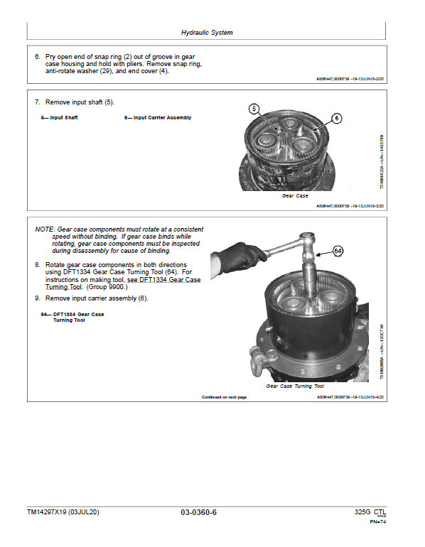 John Deere 325G Compact Track Loader Repair Technical Manual (S.N after G328658 – ) Workshop Guide