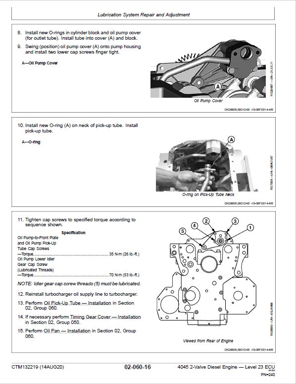 John Deere 4045 2-Valve Diesel Engine Level 23 ECU Component Technical Manual (CTM132219) Workshop Guide