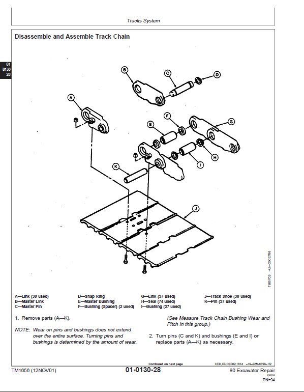 John Deere 80 Excavator Repair Technical Manual Workshop Guide