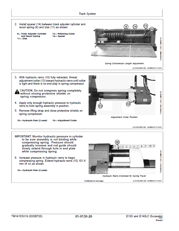 John Deere E130, E140LC Excavator Repair Technical Manual (SN. after D300003 – ) Workshop Guide