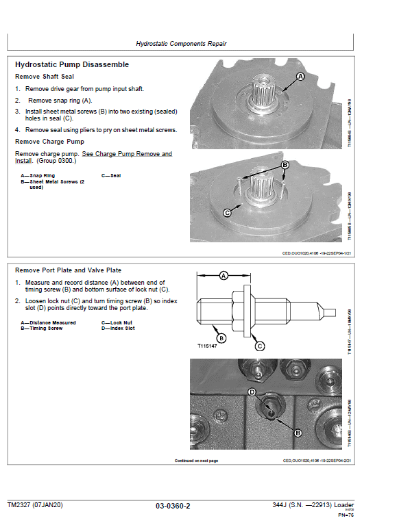 John Deere 344J Loader Repair Technical Manual (SN. before 22913) Workshop Guide