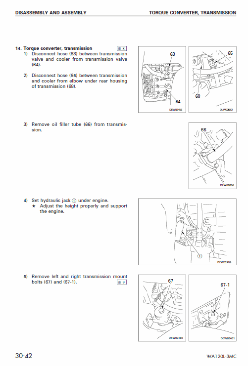 Komatsu WA120L-3, WA120L-3MC Wheel Loader Service Manual Workshop Guide