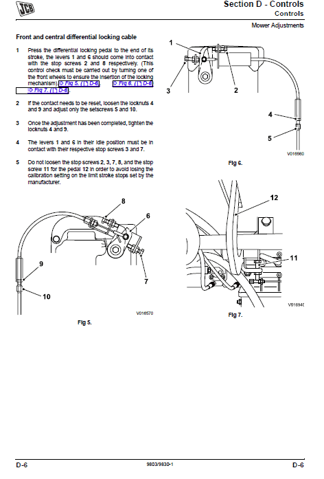 JCB ZT 20D Mower Service Manual Workshop Guide