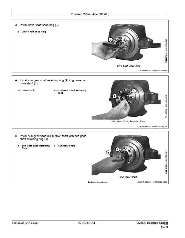 John Deere 325K Backhoe Loader Repair Technical Manual (S.N after C235589 – ) Workshop Guide