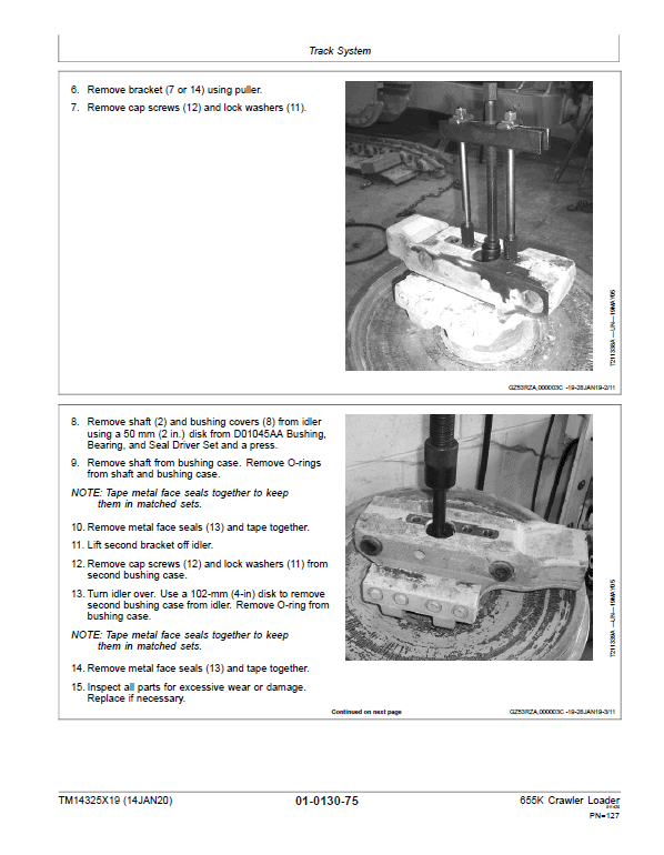 John Deere 655K Crawler Loader Repair Technical Manual (S.N after F339207 – ) Workshop Guide