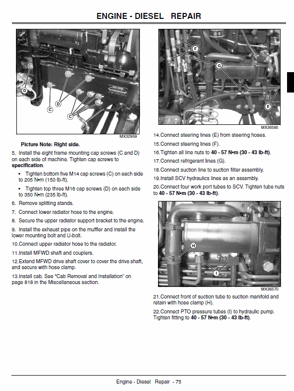 John Deere 4120, 4320, 4520, 4720 Compact Utility Tractor Technical Manual (With Cab) Workshop Guide