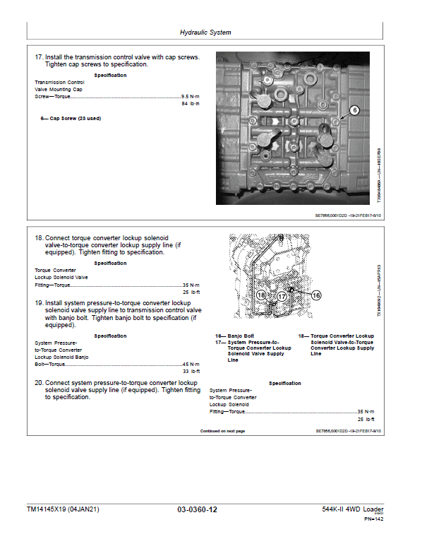 John Deere 544K-II 4WD Loader Technical Manual (SN. from D677549) Workshop Guide