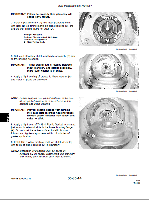 John Deere 4055, 4255, 4455 Tractors Repair Technical Manual Workshop Guide