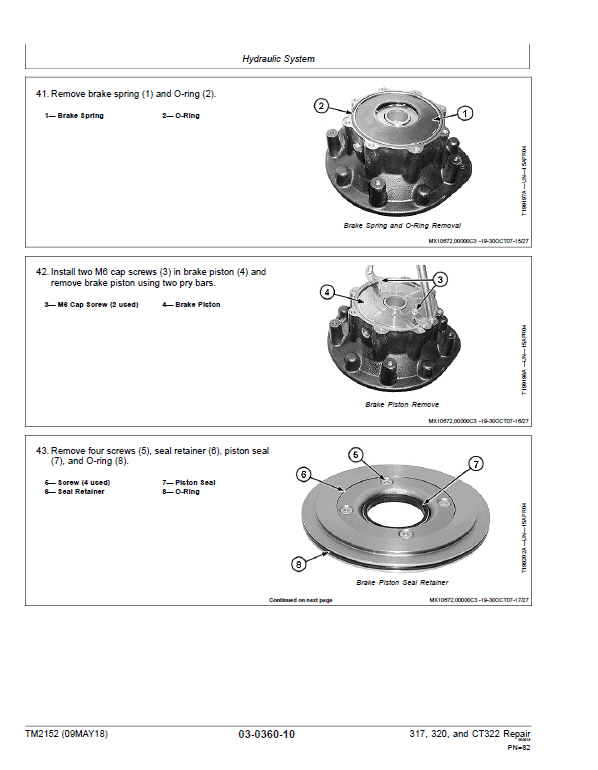 John Deere CT322 Compact Loader Repair Technical Manual Workshop Guide