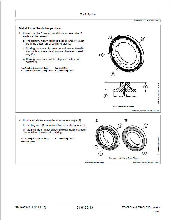 John Deere E380LC, E400LC Excavator Repair Manual (S.N after CXXXXXX – & DXXXXXX -) Workshop Guide