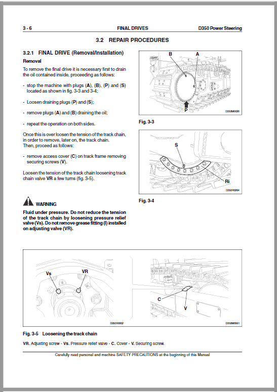 New Holland D350 LT, D350 XLT, D350 LGP Crawler Dozer Repair Service Manual Workshop Guide