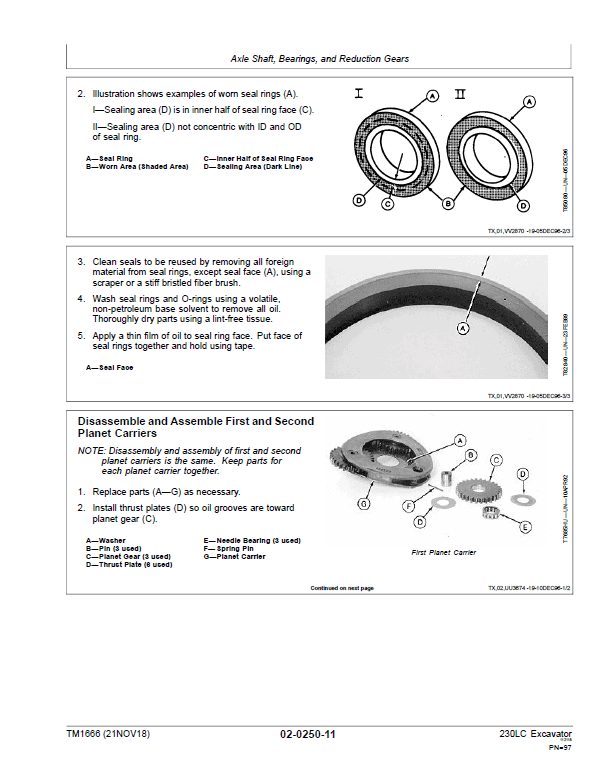 John Deere 230LC Excavator Repair Technical Manual Workshop Guide