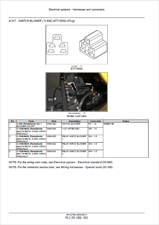New Holland FR480, FR550, FR650, FR780, FR850, FR850 Forage Cruiser Service Manual Workshop Guide