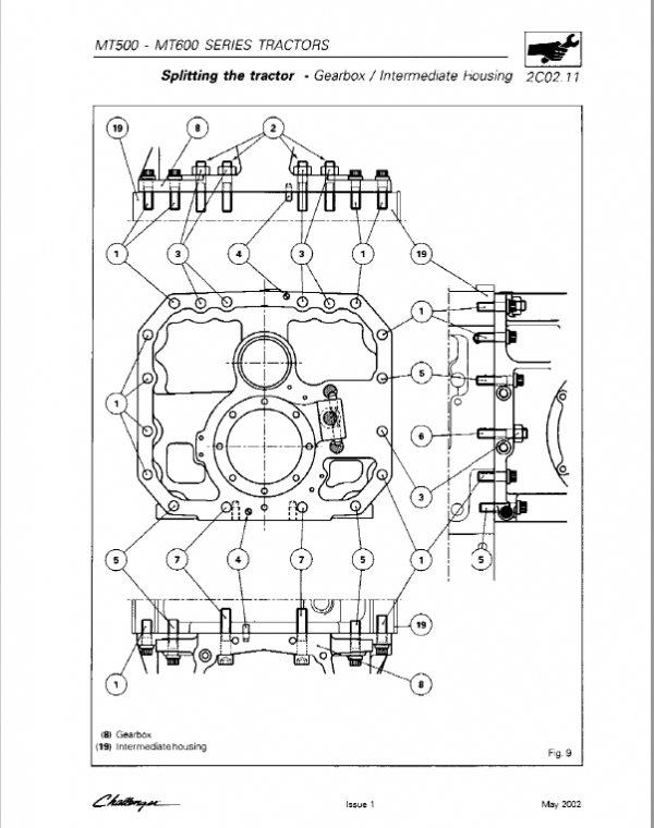 Challenger MT535, MT545, MT565 Tractor Workshop Manual Workshop Guide
