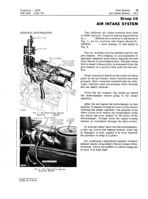 John Deere 4520 Tractor Repair Technical Manual Workshop Guide
