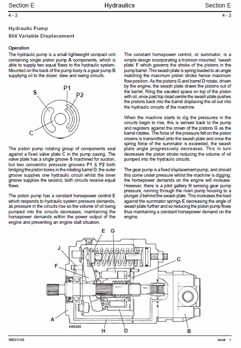 JCB 802-7, 803, 804 Plus & Super Mini Excavator Service Manual Workshop Guide