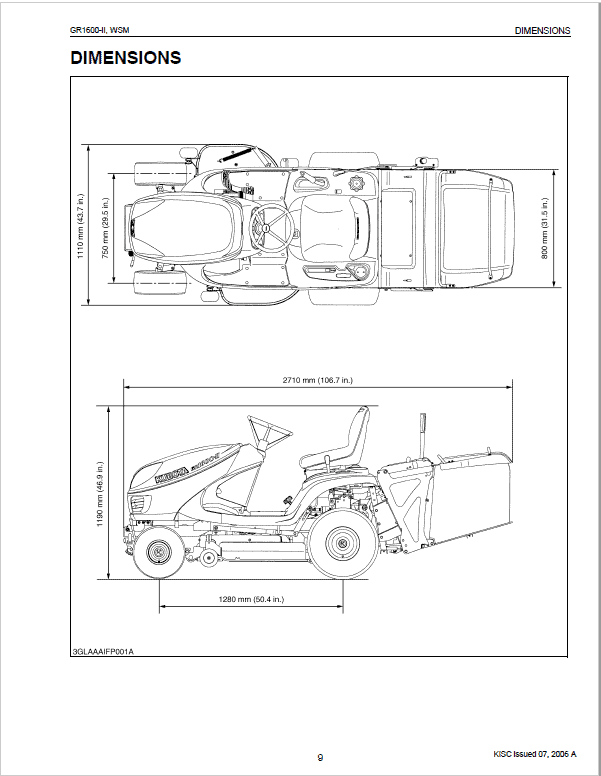 Kubota GR1600-II Riding Mower Service Manual