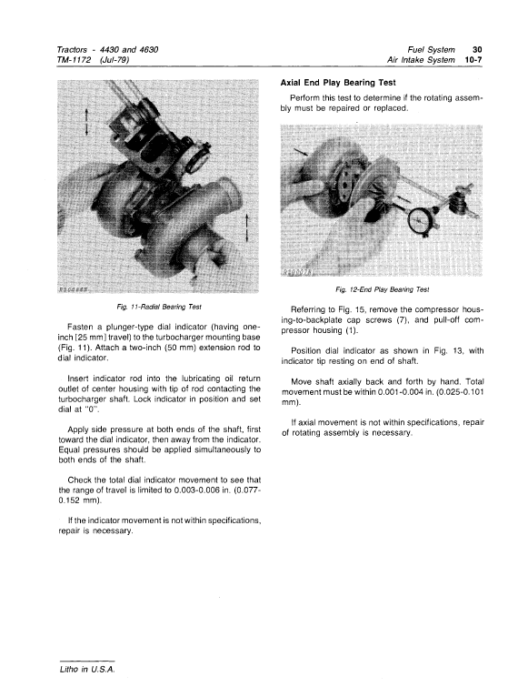 John Deere 4430, 4630 Tractors Repair Technical Manual Workshop Guide