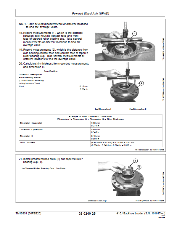 John Deere 410J Backhoe Loader Repair Technical Manual (S.N after 161617 – ) Workshop Guide