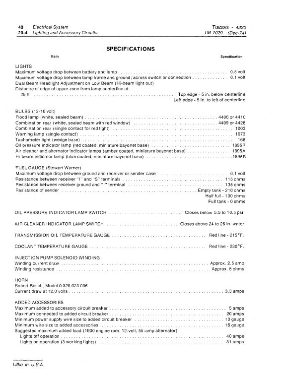 John Deere 4320 Tractor Repair Technical Manual Workshop Guide