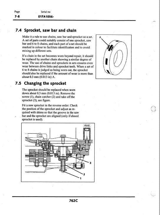 Timberjack 762C Harvester Head Service Repair Manual (SN 01FA1056 and up) Workshop Guide