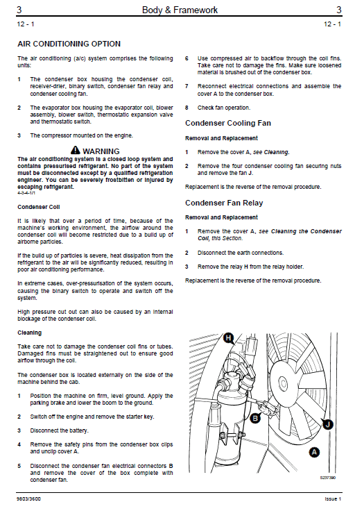 JCB Telescopic Handlers Loadall 500 Series Service Manual Workshop Guide