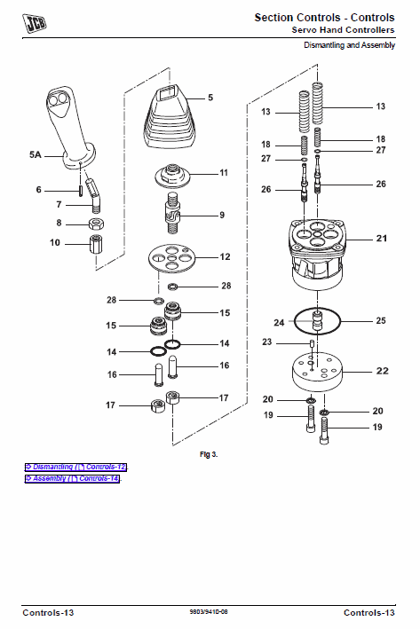 JCB 8025ZTS, 8026CTS, JS30, 8029CTS Mini Excavator Service Manual Workshop Guide