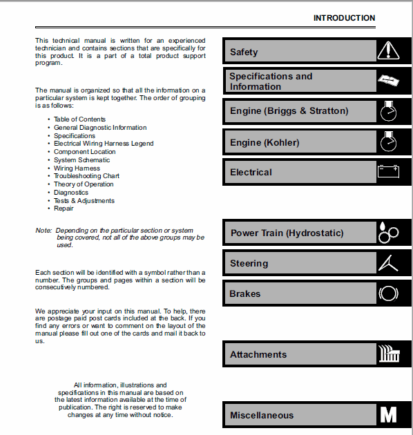 John Deere 2048HV, 2254HV, 2554HV Sabre Tractors Technical  Manual Workshop Guide