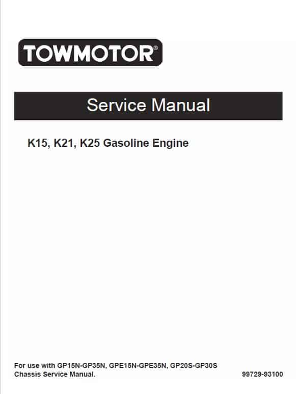 CAT DP20S, DP25S, DP30S Forklift Lift Truck Service Manual