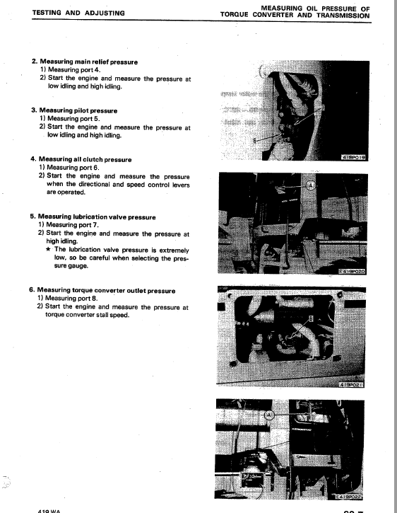 Komatsu WA300-1, WA320-1 Wheel Loader Service Manual Workshop Guide