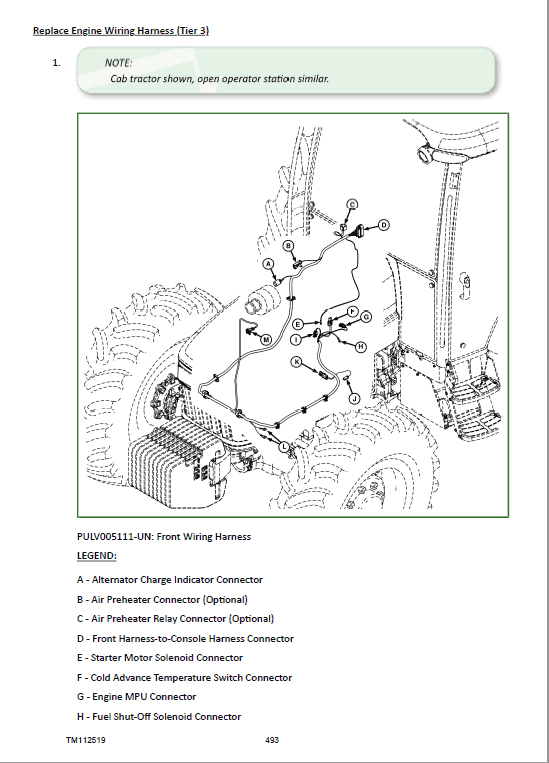 John Deere 5083E, 5093E, 5101E including Limited Models Manuals (S.N 344001-439999) Workshop Guide