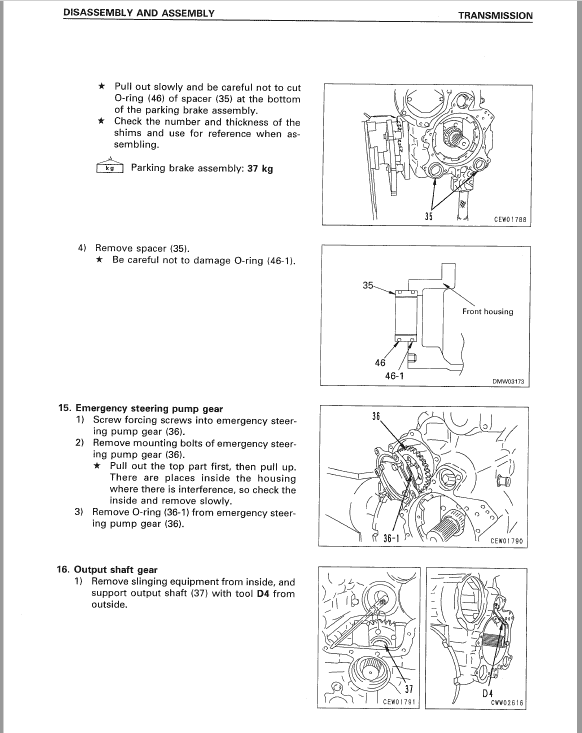 Komatsu WA300L-3 Wheel Loader Service Manual Workshop Guide