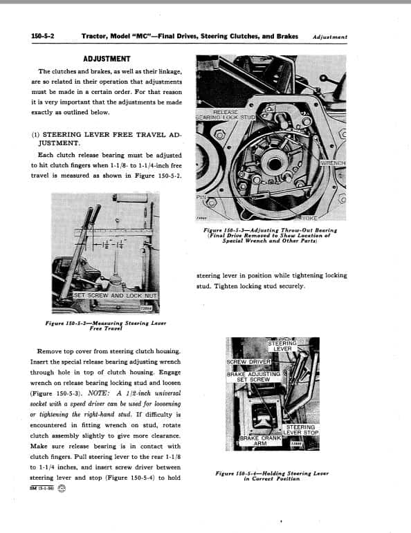 John Deere MC Crawler Tractor Repair Technical Manual (SM2003) Workshop Guide