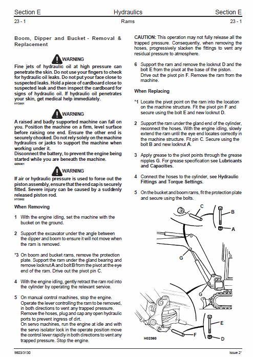 JCB 801.4, 801.5, 801.6 Mini Excavator Service Manual Workshop Guide