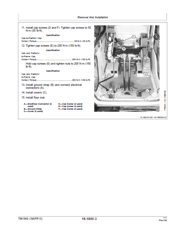 John Deere 190E Excavator Repair Technical Manual Workshop Guide