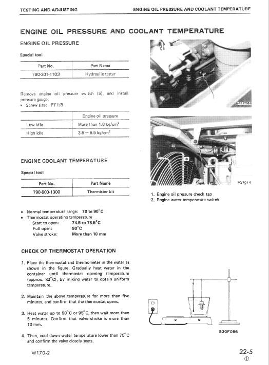 Komatsu W170-2 Wheel Loader Service Manual Workshop Guide
