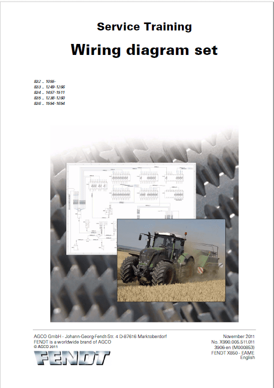 Fendt 819, 822, 824, 826, 828 Vario SCR (3b) Tractors Workshop Repair Manual Workshop Guide