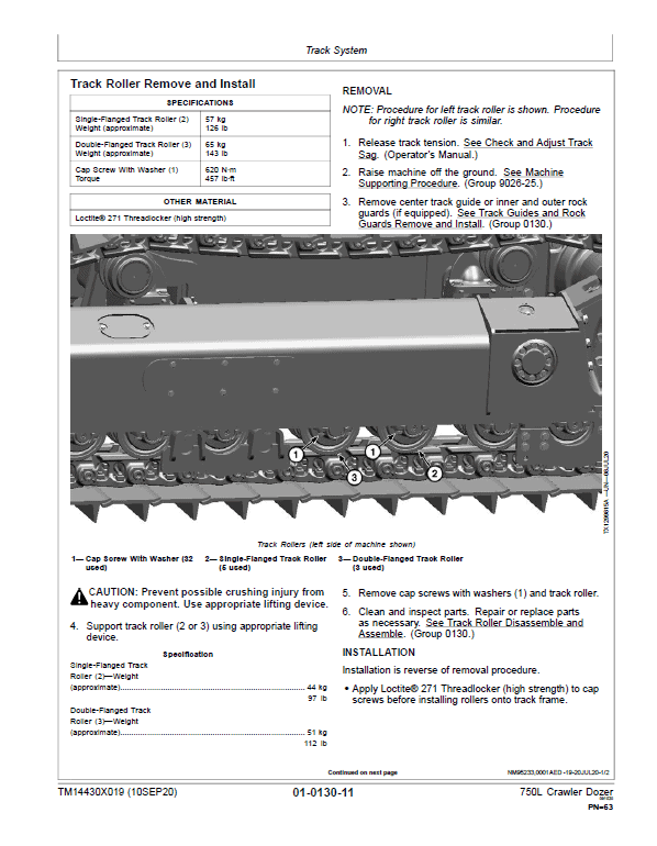 John Deere 750L Crawler Dozer Repair Technical Manual (S.N after F383562 – ) Workshop Guide