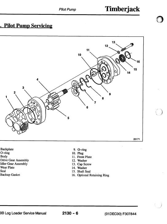 Timberjack 530B Log Loader Service Repair Manual Workshop Guide