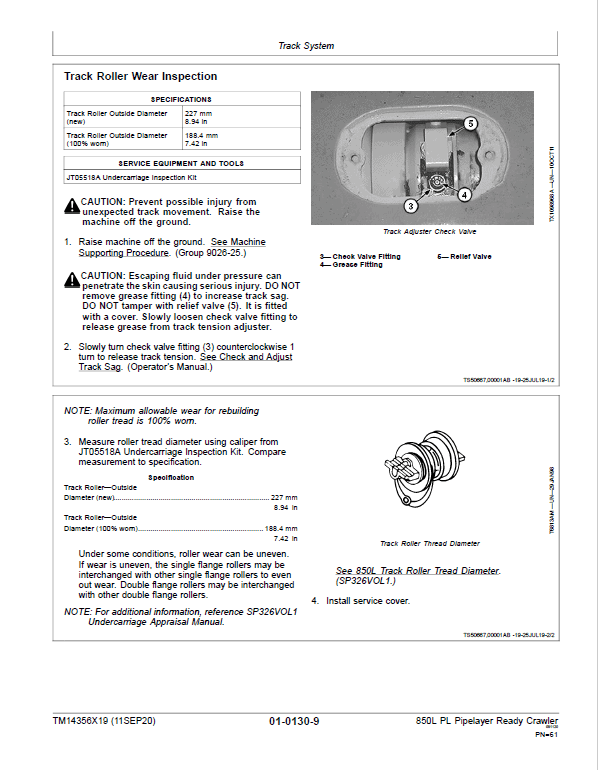 John Deere 850L PL Crawler Dozer Repair Technical Manual (S.N after F352989 – ) Workshop Guide
