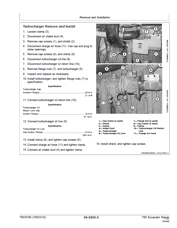 John Deere 75D Excavator Repair Technical Manual Workshop Guide