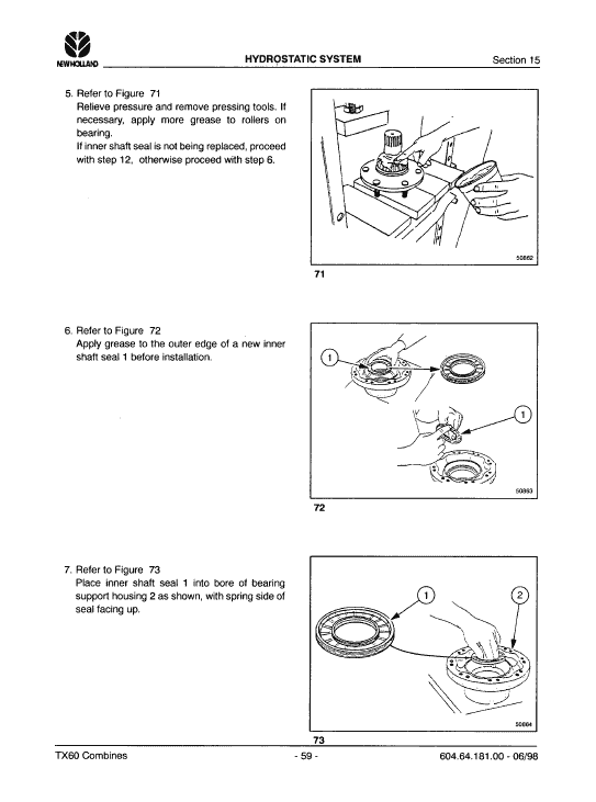 New Holland HW345, HW365 Self-Propelled Windrowers Service Manual Workshop Guide