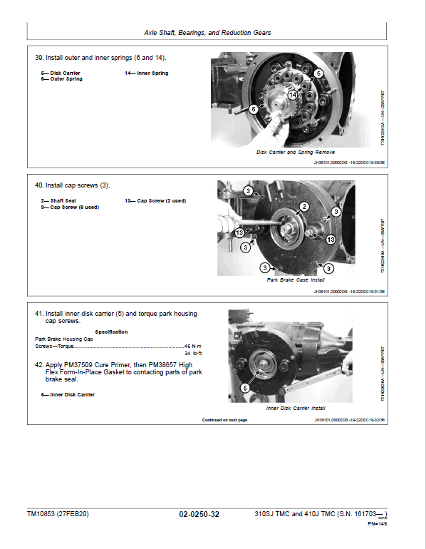 John Deere 310SJ, 410J Backhoe Loader (TMC) Technical Manual (S.N after 161703 ) Workshop Guide