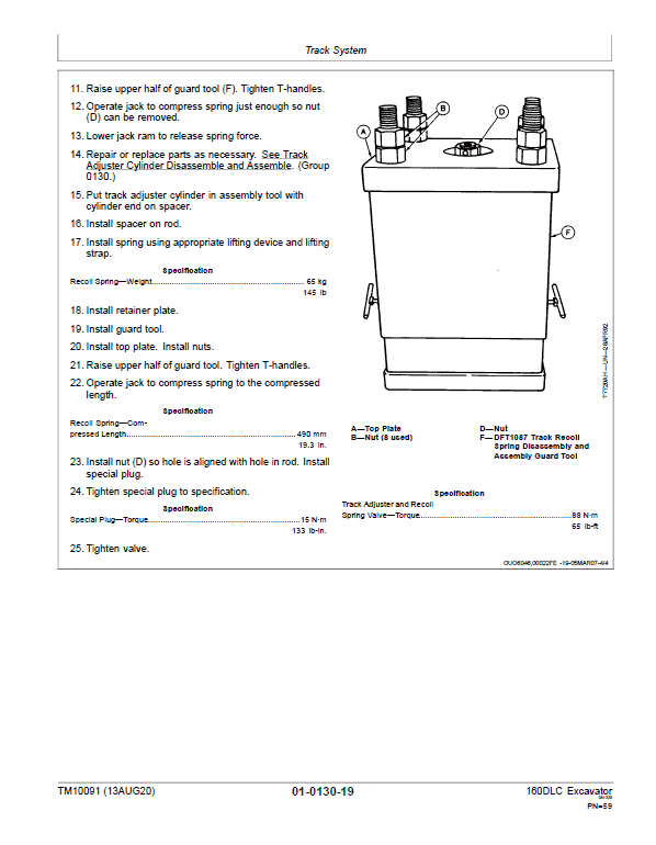 John Deere 160DLC Excavator Repair Technical Manual Workshop Guide