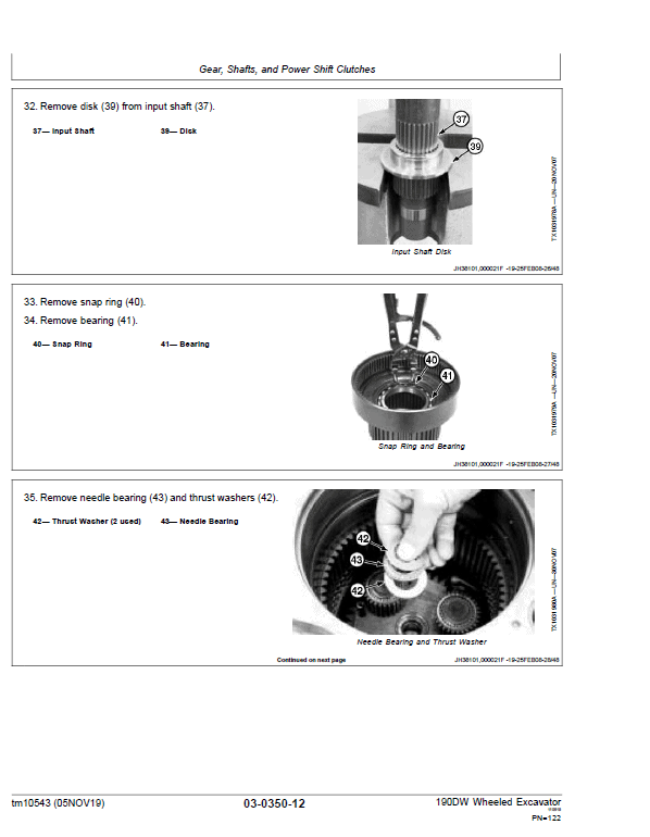 John Deere 190DW Wheeled Excavator Repair Technical Manual Workshop Guide