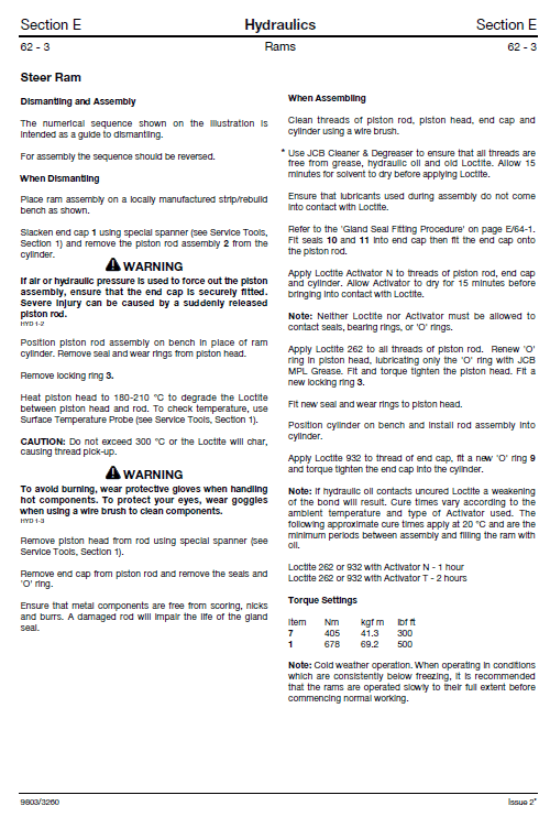 JCB 3CX, 4CX Backhoe Loader Service Repair Manual (SN 400001 – 460000) Workshop Guide