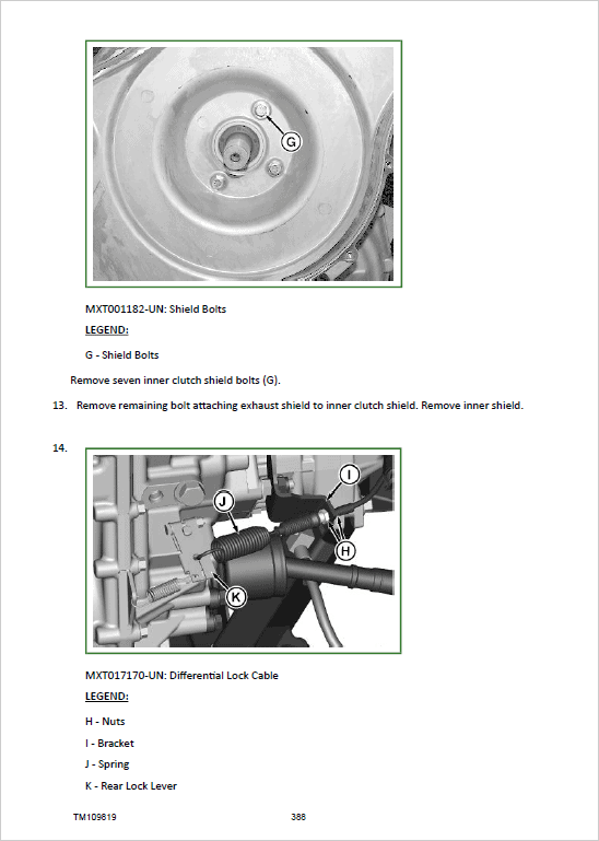 John Deere XUV550, XUV550 S4, XUV560, XUV560 S4 Gator Utility Vehicles Repair Manual Workshop Guide