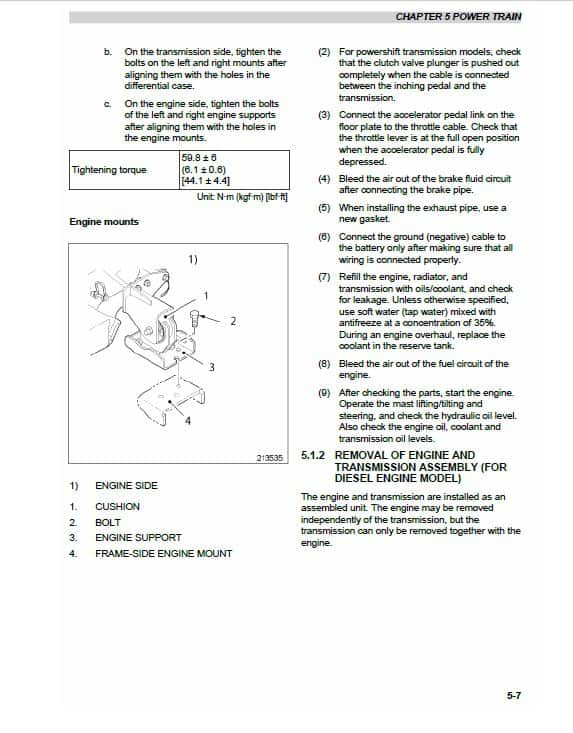 CAT GP15NM, GP18NM, GP20CNM, GP20NM Lift Truck Service Manual