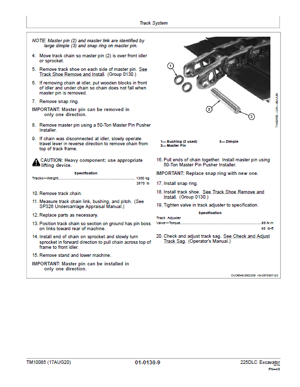 John Deere 225DLC Excavator Repair Technical Manual Workshop Guide