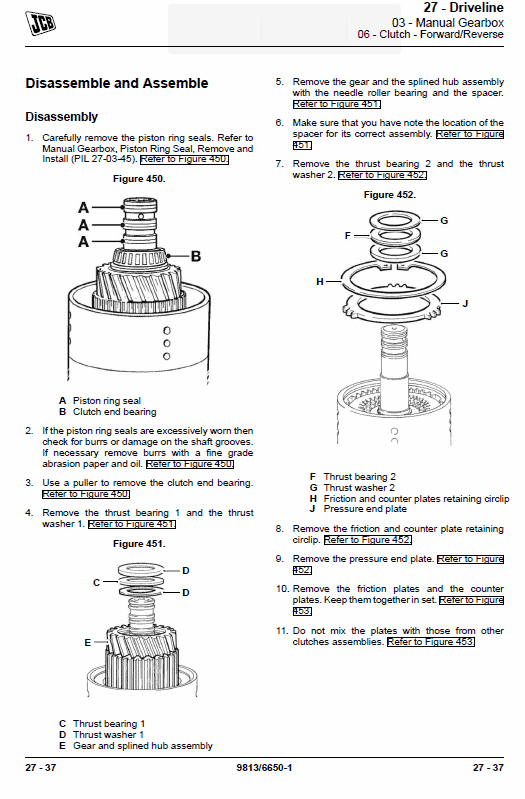JCB 3CX Backhoe Loader Service Repair Manual (1918307- 1920000 & 2416001- 2416350 & 2496751- 2616002) Workshop Guide